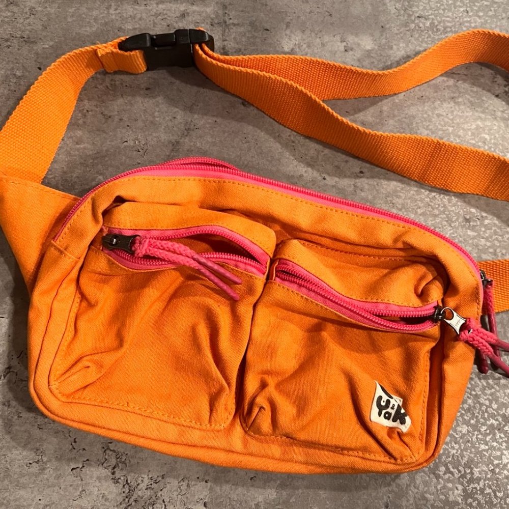 Lucy & Yak Pink & Orange Bum Bag